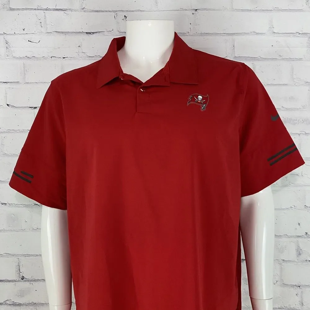 Nike Shirt Men's Extra Large Polo Tampa Bay Buccaneers NFL Dri-Fit On Field - Picture 2 of 14